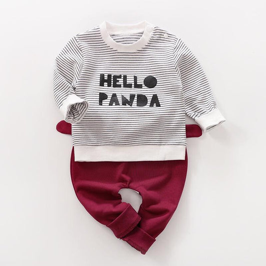 Baby Boy Hello Panda Set