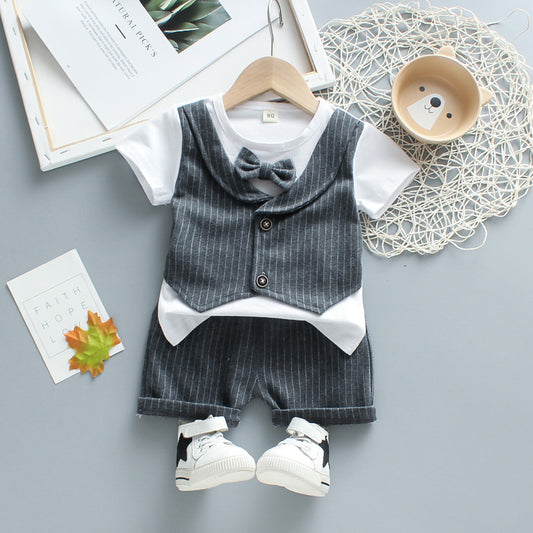 Baby Boy Summer Set Waist Coat Style